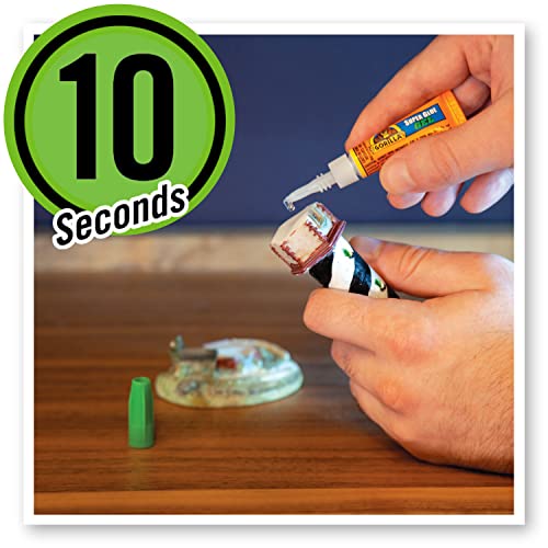 image for Gorilla Super Glue Gel, Clear Glue, Four 3 Gram Tubes (Pack of 2) - Al
