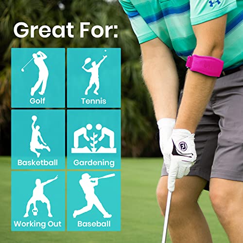 Vive Tennis Elbow Brace For Men & Women 2 Pack - Tendonitis Elbow Brace For Bursitis, Golfers Elbow, Medial Epicondylitis, Arthritis & Pain Relief - Arm Support Band, Adjustable Forearm Pain Relief #TOP2
