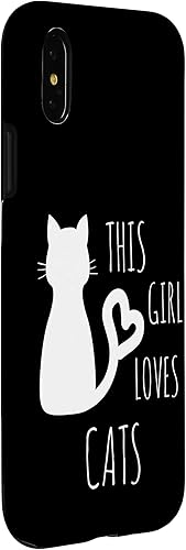 Miniatura 9 de Funda de regalo para iPhone 11 Pro This Girl Loves Cats con forma de corazón