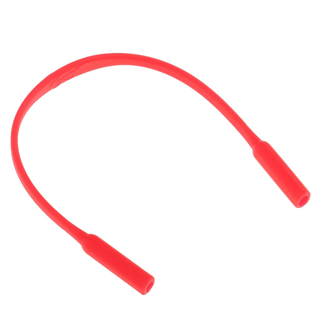 Segolike 5pcs Silicone Eyewear Glasses Neck Retainers Eyeglass Glasses Sunglasses Spectacle Head Safety Strap Cord Holder for Kids Children - red, 16.8x0.6cm 4