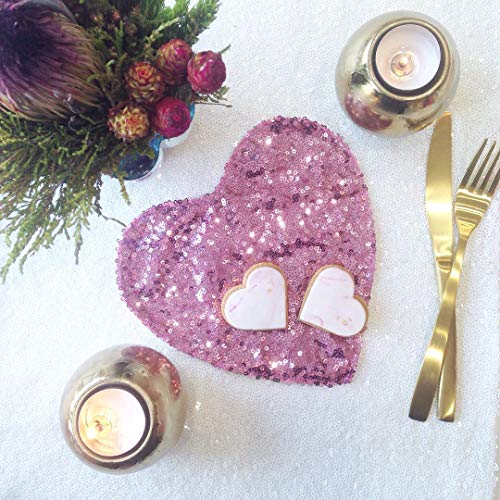 Image of B-COOL 50x80 Inch White Rectangle Sequin Tablecloth Sequins Fabric Sparkly Fabric for Wedding or Banquet Use