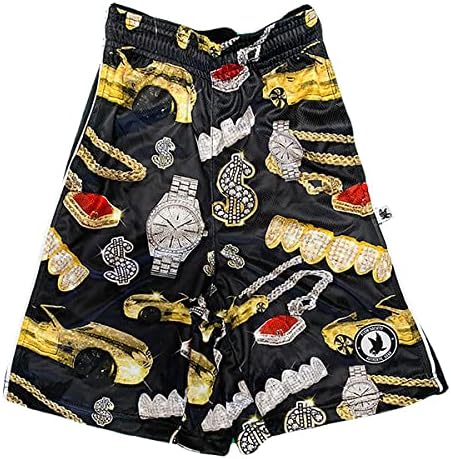 Flow Society Bling Society Boys Lacrosse Shorts | Boys LAX Shorts | Lacrosse Shorts for Boys | Kids Athletic Shorts for Boys