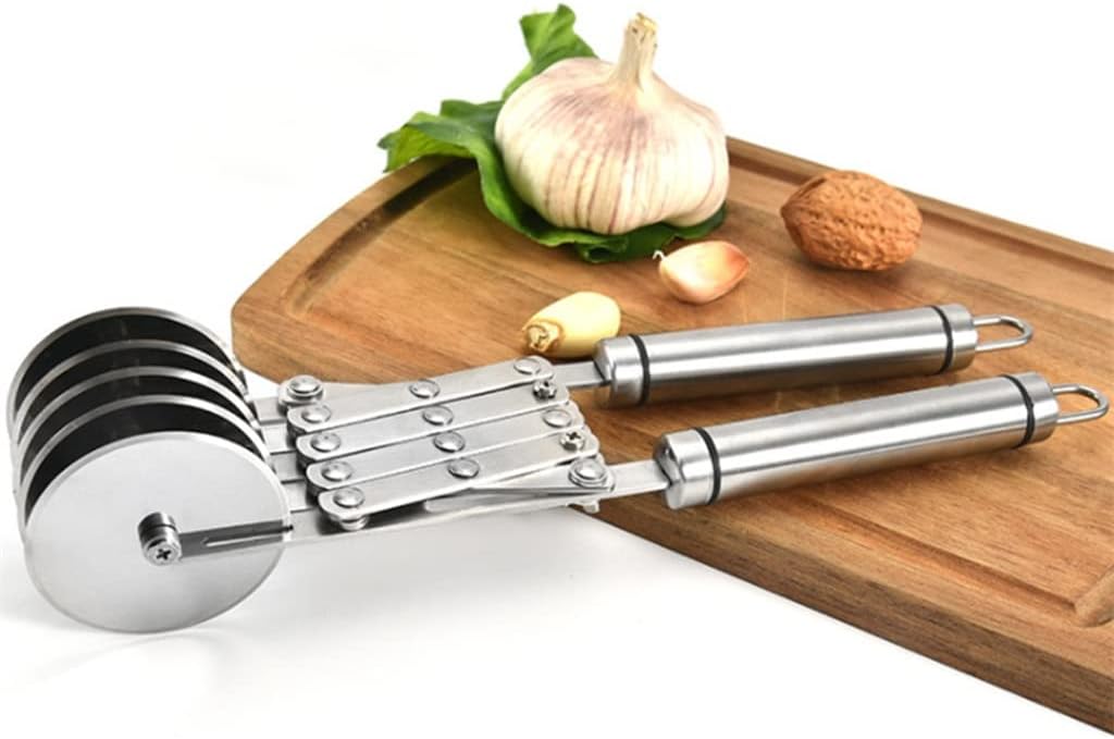 5 Wheel Pastry Cutter Pizza Slicer Expandable Multi-Round Baking Roller Cookie Dough Divider