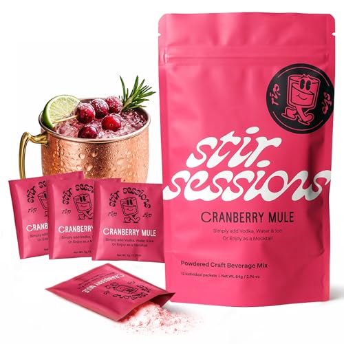 Stir Sessions Cranberry Mule Cocktail Mix - 12 Packets | Cocktail...