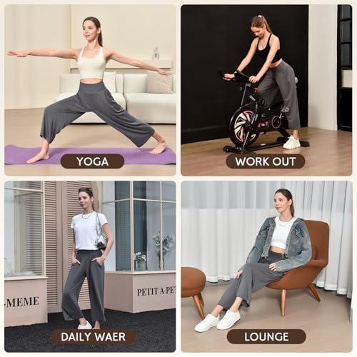 Save on Ipletix Women's Wide Leg Capri Yoga Pants with Code 5BF3VRMJ - Image 6