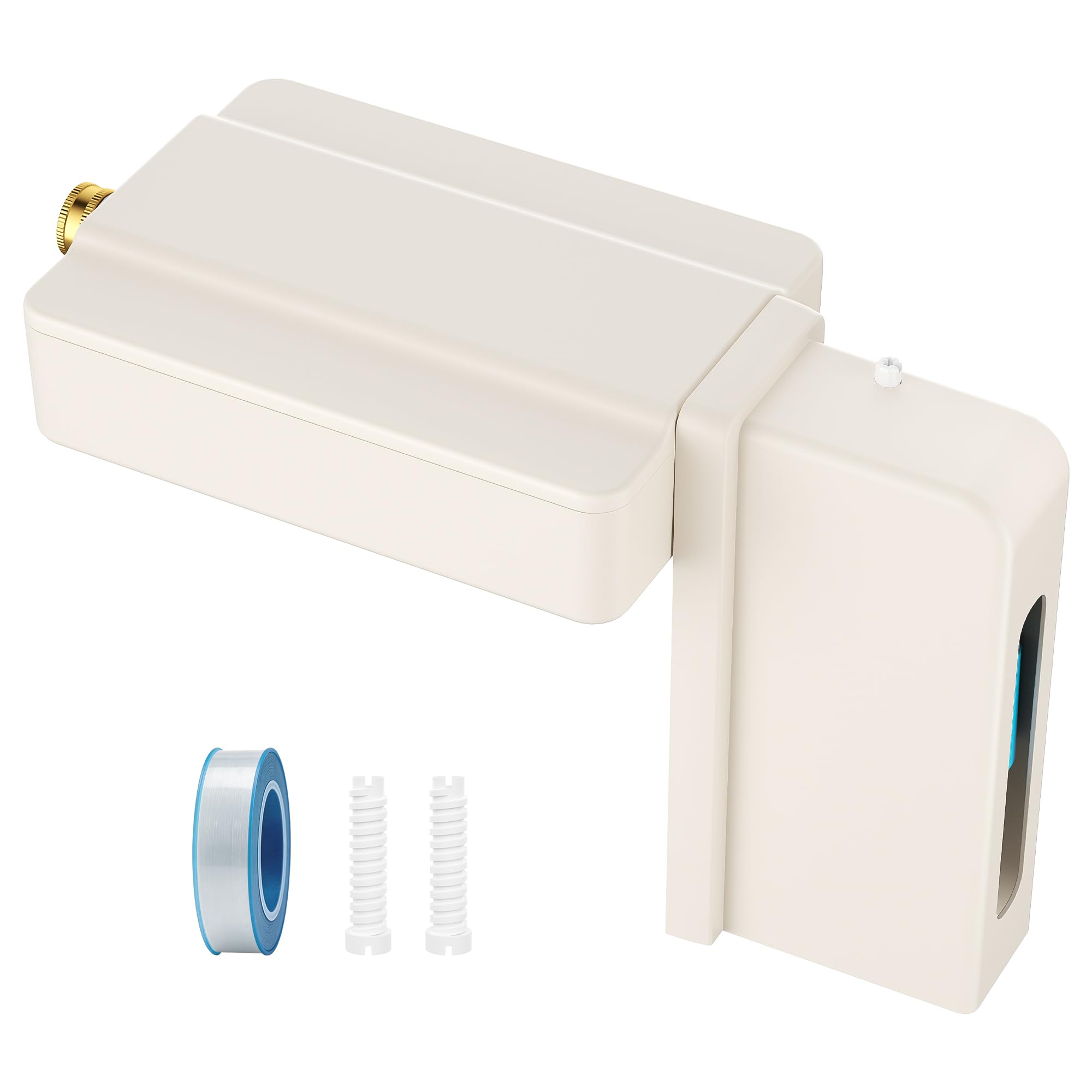 Llenador automático de piscina, nivelador de agua para piscinas/spas/estanques, gris y blanco | Válvula de llenado ajustable automática, para piscinas, spas, estanques, fuentes, control de nivel de agua, fácil instalación
