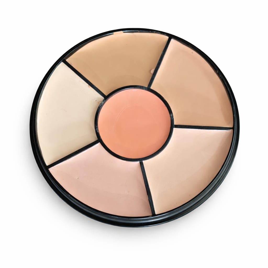 Concealer Colour Correcting Wheel Palette, 6 Shades, Cream Formula, Round Compact-image-16