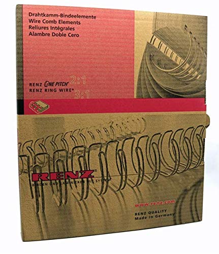 Renz Binding Wire A4 3:1 9.5mm 3/8" White - 100pieces