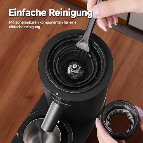 AAOBOSI Kaffeemühle Kabellos mit Waage,60 Mahlgrade,LED,USB-C Elektrisch – Ansicht 8
