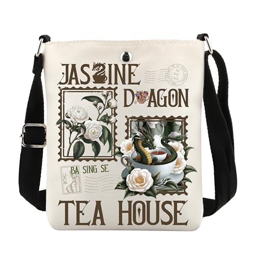 POFULL Uncle Iroh Inspire Gift Anime Gift Dragon Lover Gift Tea Lovers Gift Tea House Crossbody Bag