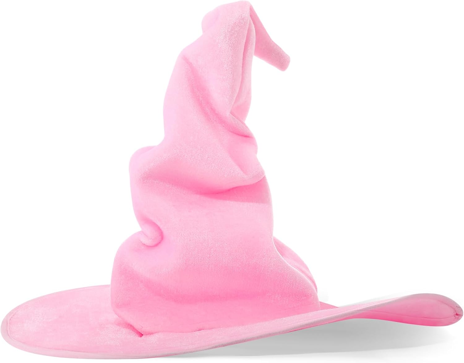 JenPen Women's Witch Hat Large Velvet Ruched Wizard Hat Witch Cosplay Costume Accessory for Halloween Party Masquerade