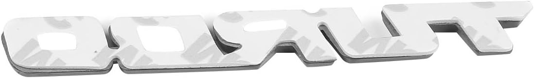 3D Letter Metal Emblem Turbo Badge (Chrome Silver)
