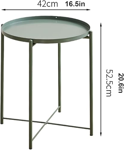 Miniatura 2 de Mesa auxiliar de Sode pequeña, mesa auxiliar para sala de estar, mesa auxiliar de metal, mesa auxiliar redonda, sofá, mesa auxiliar redonda, sala de
