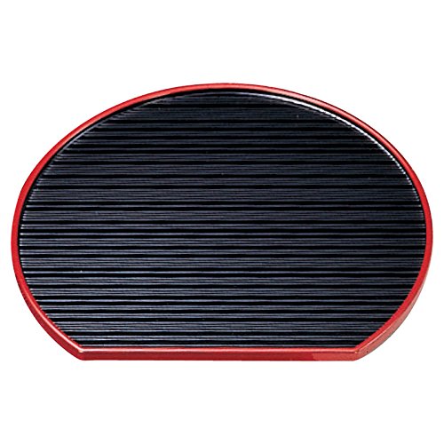 Amazon｜お盆 トレー : 福井クラフト お盆 黒(トレー・半月・3-76-1 5