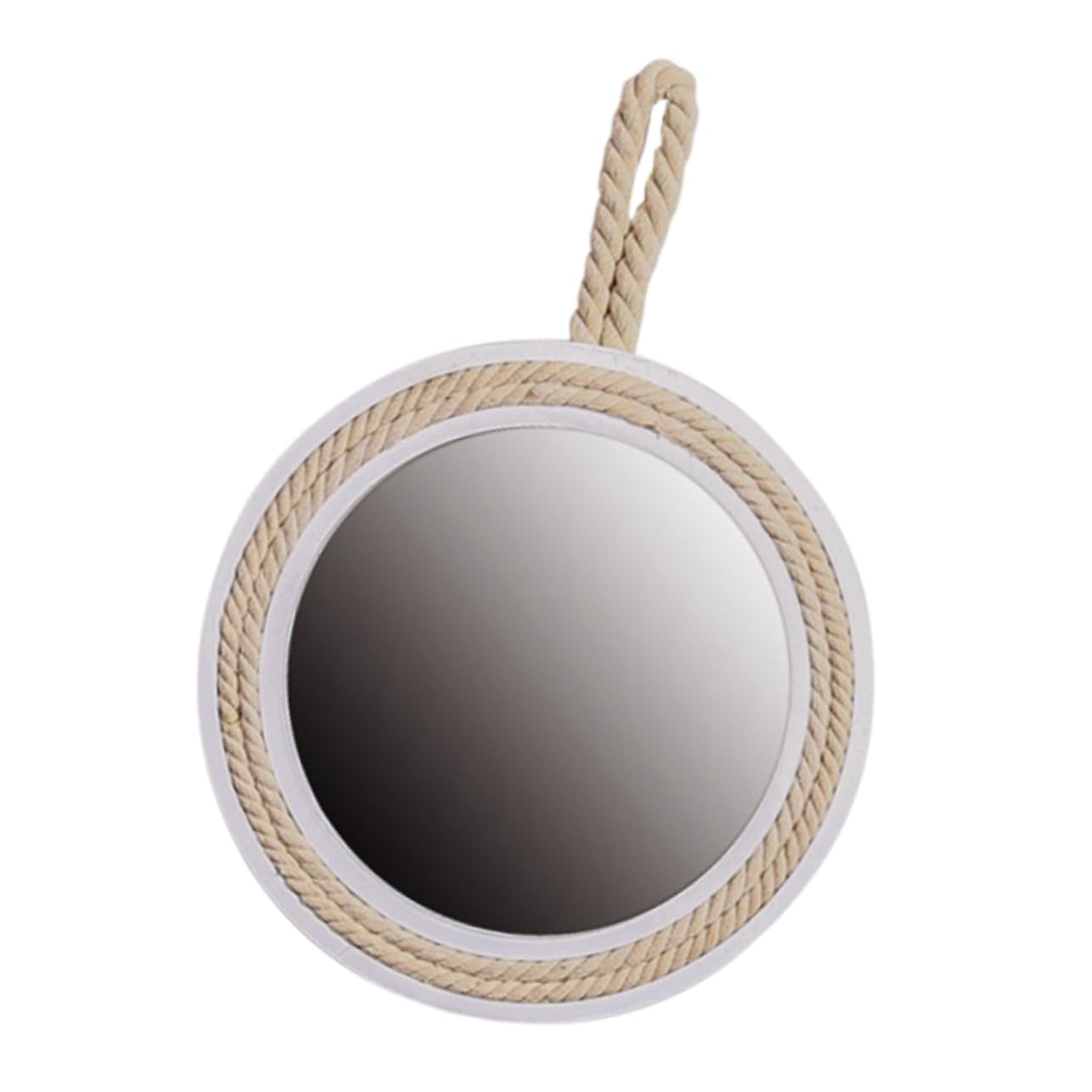 1 Pc Espejo de Cuerda de Bathroom Mirror esoejos para baño Espejo Antiguo de ratán Espejo de Maquillaje montado en la Pared Muro Espejo Retro Espejo para maquillarse