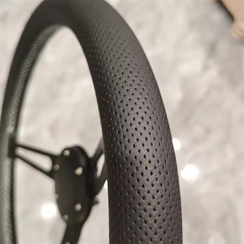 Lenkrad Auto,Sportlenkrad Universelles 380 mm modifiziertes Sport-Mikrofaser-Lenkrad