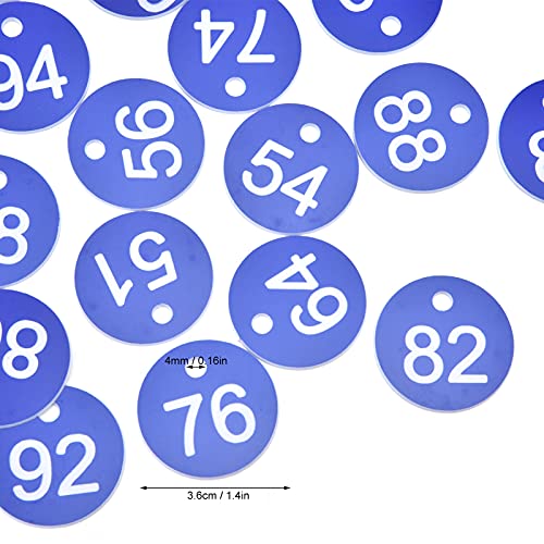 Etiqueta numerada Tyenaza 50 peças, etiqueta numerada para fazenda, gado, apicultura, criação, supri