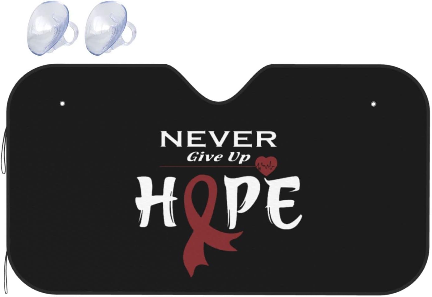 Multiple Myeloma Awareness Car Windshield Sun Shade Keep Your Vehicle Cool, for SUV Cars Trucks Universal Sun Shade