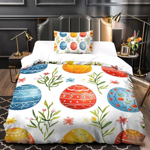 Housse de couette Oeufs de Pâques 2 pièces pour illuminer la chambre d'enfant - 4