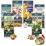 Artuzzi 120ct Flavored Espresso Pods for Nespresso Original Machines | Caramel Chocolate Vanilla Cookie Almond Hazelnut I Italian Coffee Capsules Aluminum & Recyclable