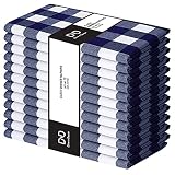 Dine n Decor Buffalo Plaid Cloth Napkins 100% Cotton - Ideal for Events Wedding Christmas Easter - P