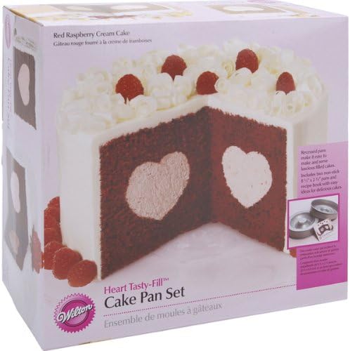 Tasty-Fill Cake Pan Set-Heart 8.5''X2.75 Tasty-Fill Cake Pan Set-Heart 8.5''X2.75