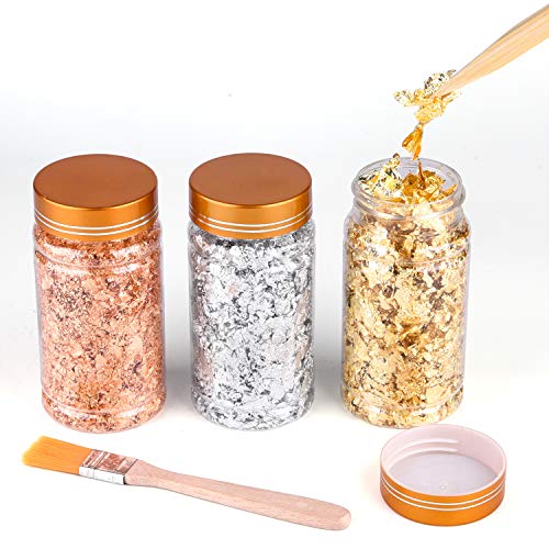 PLULON 3 Bottiglie Fiocchi stagnola per doratura