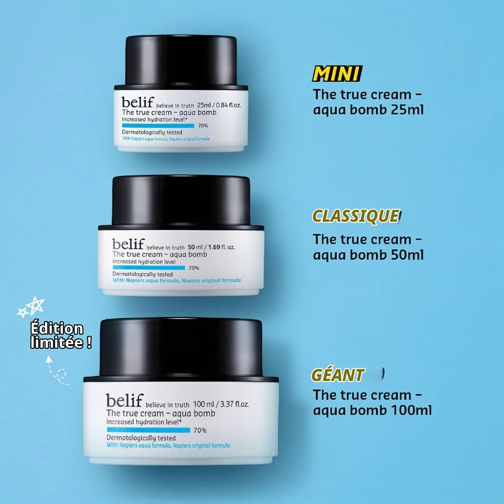 | belif the True Cream Aqua Bomb | Moisturizer for Combination to Oily Skin | Face Cream, Hydration, Clean Beauty
