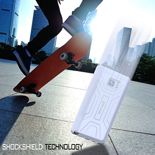 Joylink Samsung Galaxy Note 5 Case With Built-In Screen Protector, White #TOP5