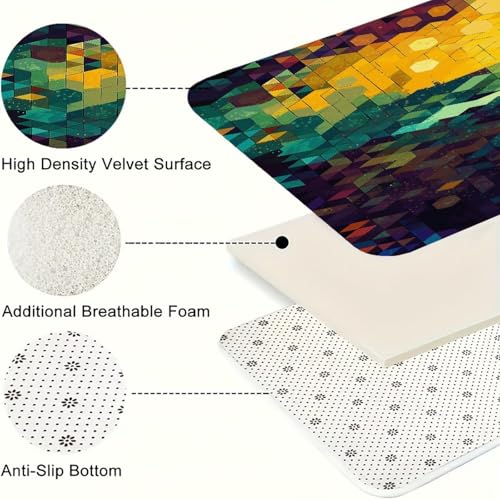 Alfombra de cocina lavable que soluciona las manchas en el suelo del fregadero y lavandería 6