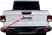 Vista 2 de Decal Mods Superposición de puerta trasera de Jeep elevada 3D para Jeep Wrangler y Gladiator JL/JT Rubicon (2018-2024) Orange Fire Flame FK3Q2