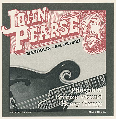 John Pearse Strings® 2160H For Mandolin - Phosphor Bronze Wound - Loop End - Heavy Gauge