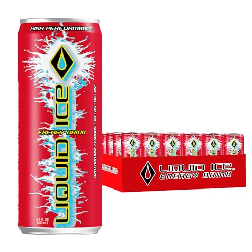 Liquid Ice Energy Drink - Cherry-licious (8.3 Fl Oz, 24 Count)