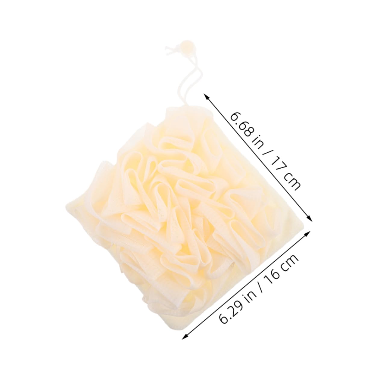 FRCOLOR 2Pcs Portable Exfoliating Bath Cloth with Soap Pocket Dual Sided Shower Scrubber for Body Care Travel Friendly Exfoliate Ball for Men and Women Soft and Durable Design