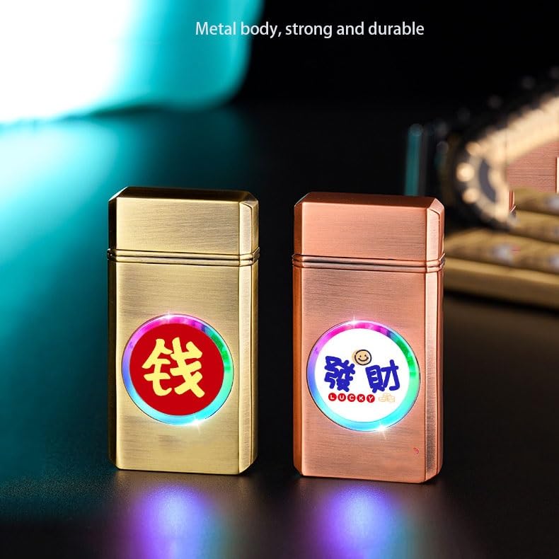 Encendedor de butano de metal con llama azul recargable 4