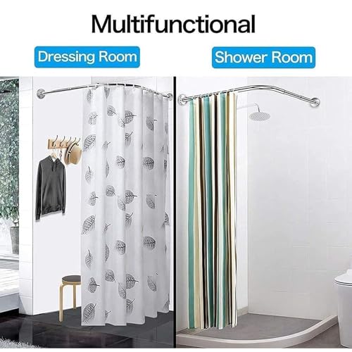 Barre de douche incurvée pour optimiser une petite salle de bain