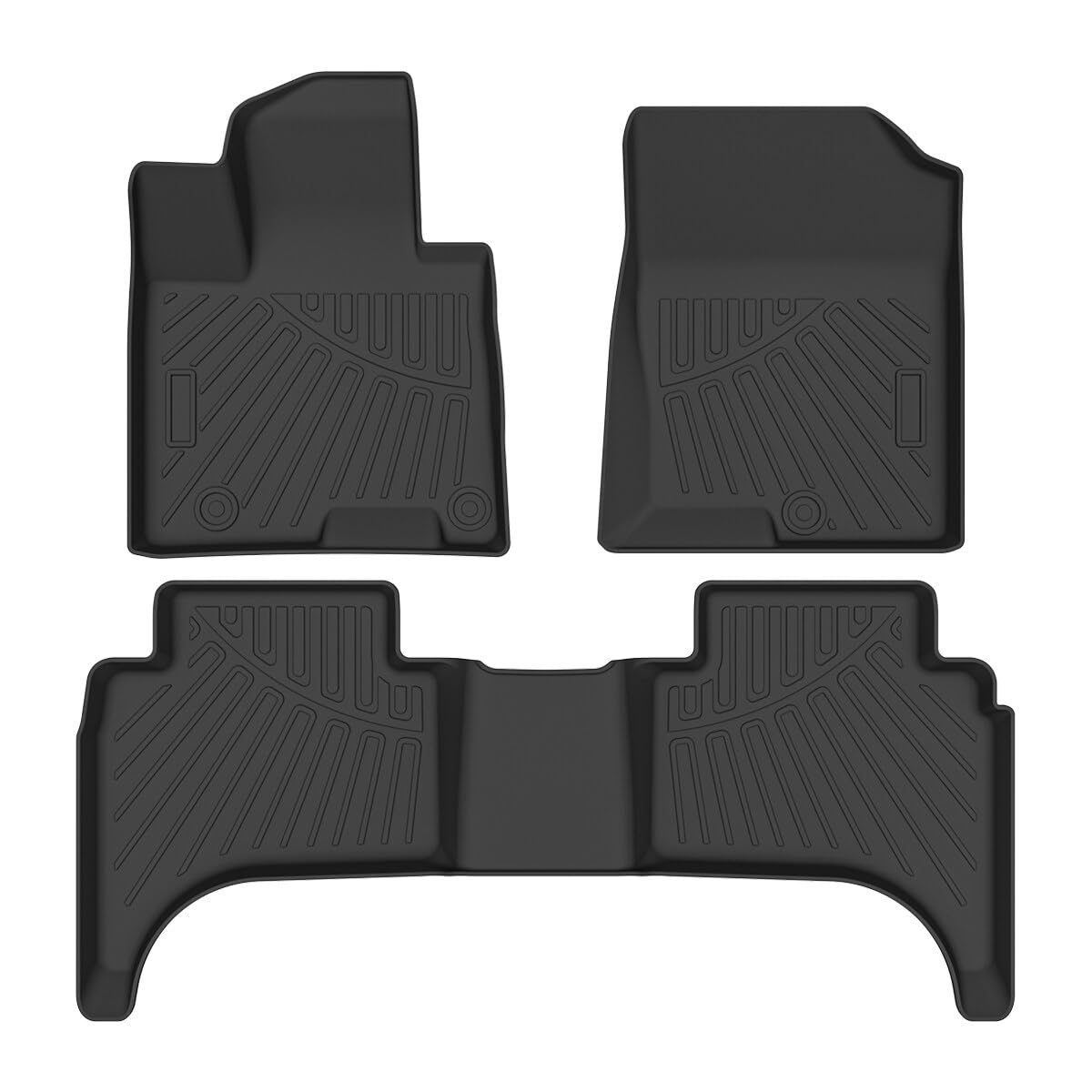 All Weather Floor Mats Compatible for Hyundai Santa Cruz 2022 2023 TPE Car Floor Mats Heavy Duty Waterproof Automotive Liners