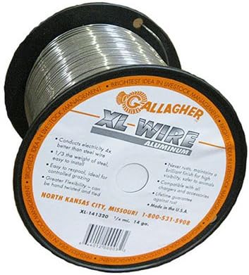 Gallagher North America AXL141320 1/4 Mile, 14 Gauge, Aluminum Wire Fence