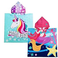 2pcs Magic Unicorn & Purple Mermaid(with Bag and 2 Finger Puppets)