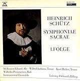  Heinrich Schütz: Symphoniae Sacrae: 1. Folge; 9 Konzerte des I. Teils - BM 30 SL 1323 - Vinyl LP