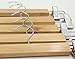 Tosnail Natural Wood Collection Skirt Hangers with Clips, Pant Slack Hangers - 10 Pack