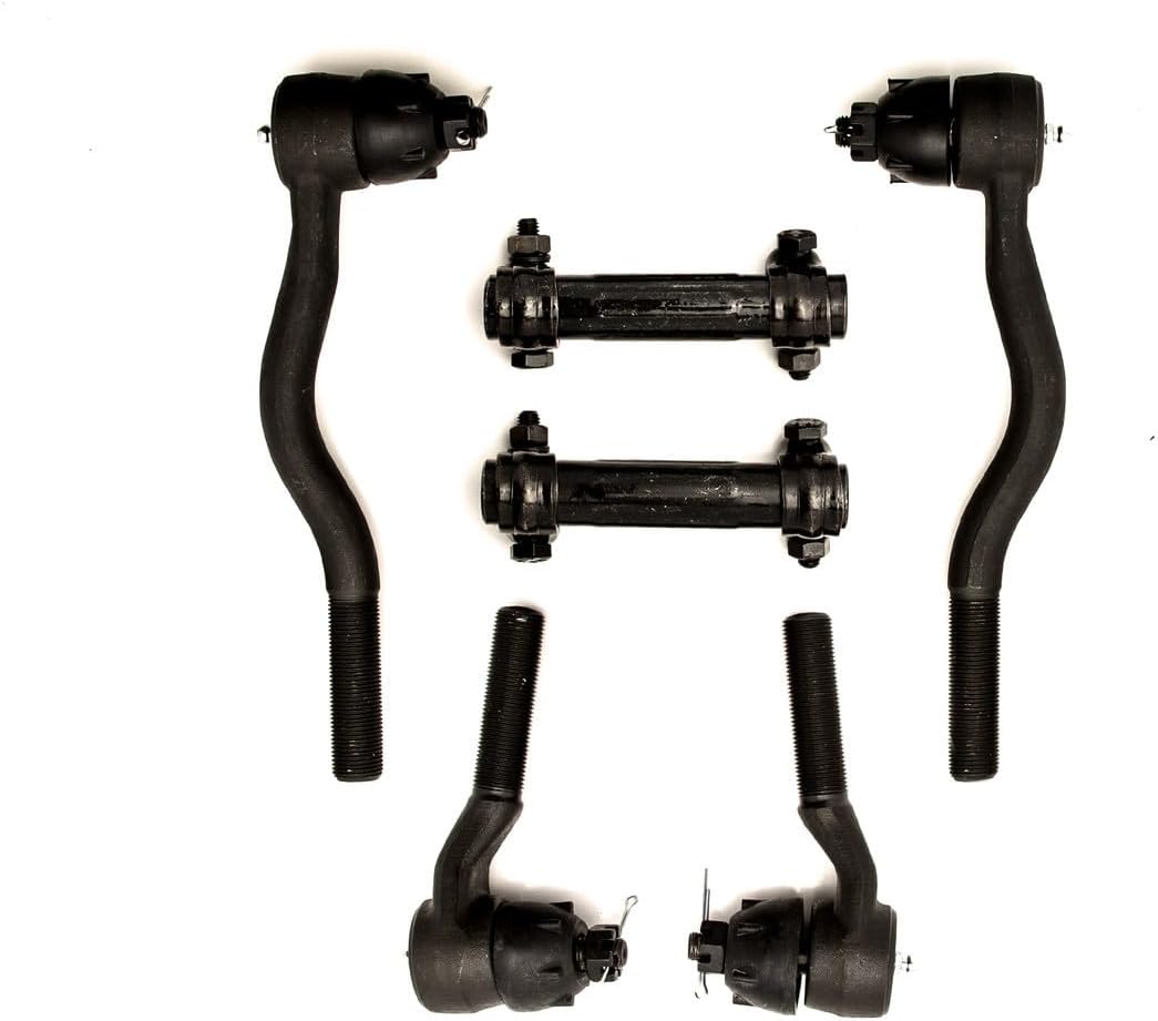 Tie Rod Rebuild Kit Compatible With 1960-1970 Ford Falcon Ranchero, OEM Spec Replacements, 6 Piece Kit (YEARS: 1963-6/10/64 V8 w/Manual)