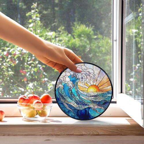 Attrape-soleil de plage vitré pour illuminer une pièce sombre murale - 4
