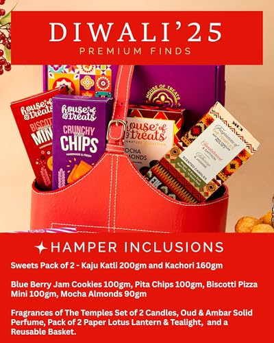 Image of Hyperfoods Diwali Gift Hampers Diwali Gifts For Family And Friends Sweet Box Snacks Hampers Deepawali Sweets Box Sweets Gift Pack Sweet Snack Cookies