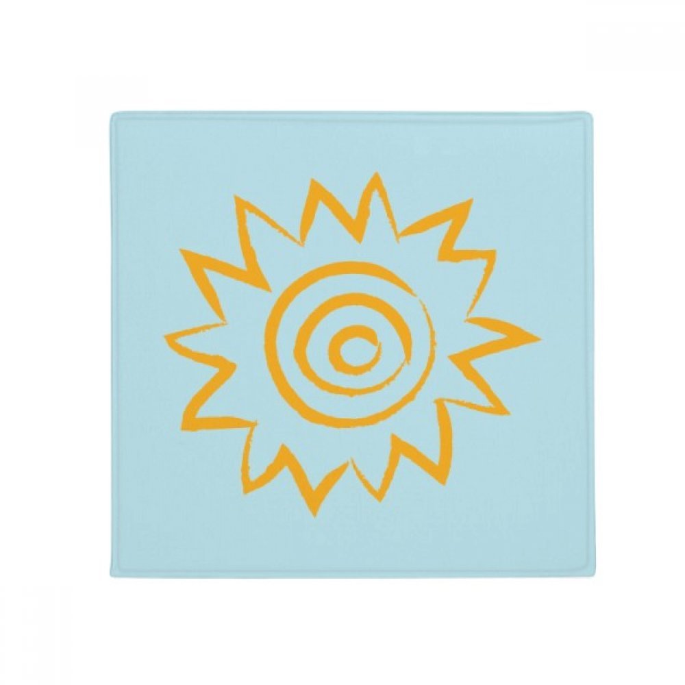 Tapis de sol animal jaune soleil de 80 cm antidérapant pour cuisine et porte