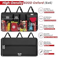 SURDOCA Car Trunk Organizer, LARGE CAPACITY Car Storage Bag with 8 Pockets, 7X Upgraded Trunk Storage Organizer for Car, SUV, Truck, MPV — image 4
