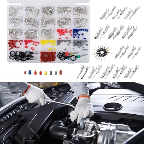 Kit de pines de conector de alta conductividad, terminales y juntas para electrónica de coche 8