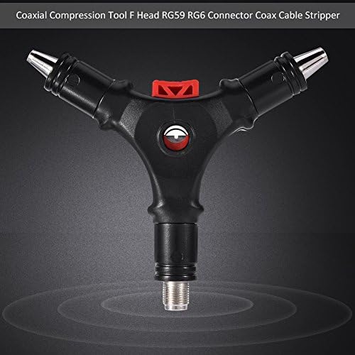 Wendry Coaxial Cable Stripper,Coaxial Compression Tool,F Head Wire Connector Coax Cable Stripper,F Coaxial Cable Stripper for RG6,RG59