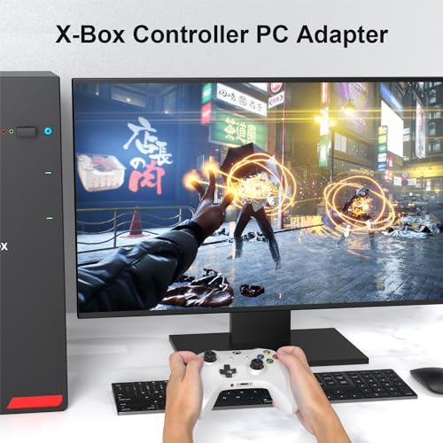 yoxxzus Wireless Adapter Compatible with Xbox(ONE/Series X/S)/ Switch/PS5 Controller for PC/Switch
