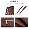 befen Damen Handtasche Echtleder Henkeltasche Shopper Tasche, Weiches Hobo Umhängetasche Schultertasche Frauen Mittelgroße mit 2 Schultergurten - Einfache Klassische Elegante Kaffee #3